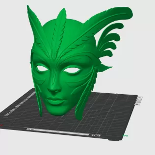 Elegant Fantasy Feather Mask
