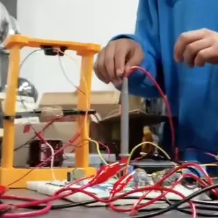 Magnetic Levitation with Magnet (PID Ultrasonic Sensor) - Model thumbnail 1