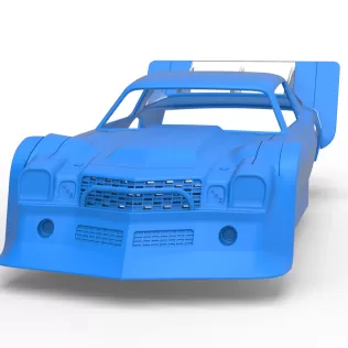 Shell of Vintage Dirt late model Race car Version 3 Scale 1:25 - Model thumbnail 5