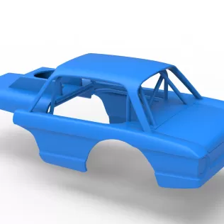 Shell of Vintage Dirt Modified stock car Version 10 Scale 1:25 - Model thumbnail 9