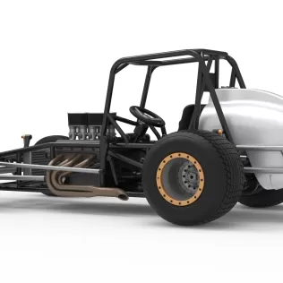 Vintage Dirt Silver Crown Car Base Scale 1:25 - Model thumbnail 13