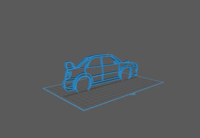Subaru - Impreza WRX Wall Art - Model preview 1