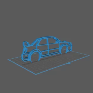 Subaru - Impreza WRX Wall Art - Model thumbnail 1
