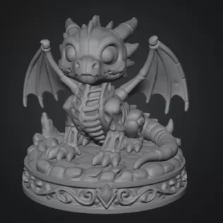 Baby Skeleton Dragon STL File for 3D Print - Model thumbnail 8