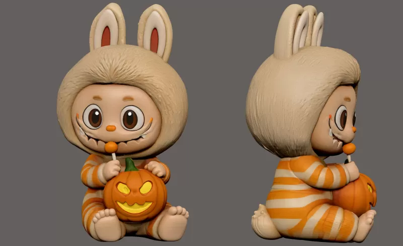 KAWAII LABUBU HALLOWEEN - Model preview 1