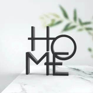 3D Home Word Sign, Home Word Decor, Typography Sculpture - Model thumbnail 4