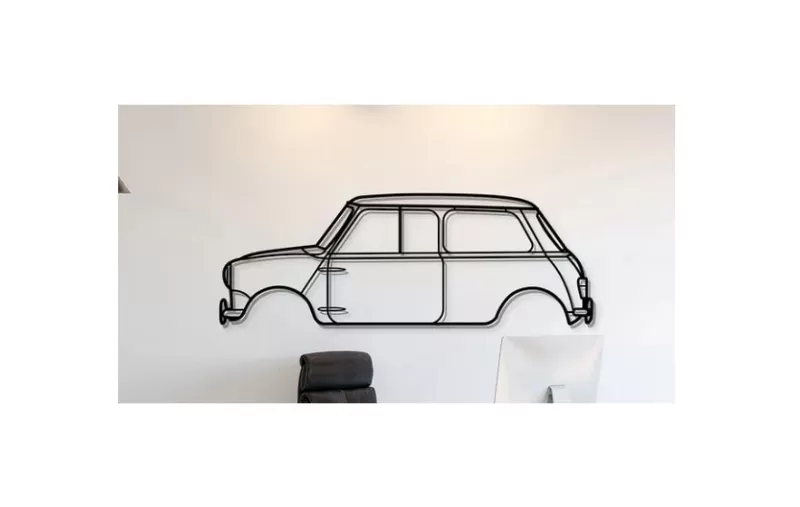 Mini Cooper - S 1965 Wall Art - Model preview 1