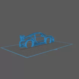 Porsche - 991 GT3 RS Wall Art - Model thumbnail 1