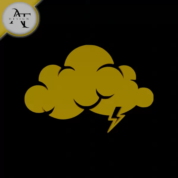 Simple Cloud Symbol - 2D Art - Model preview 1