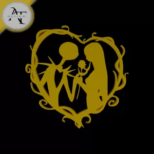 The Nightmare Before Christmas - Silhouette - 2D Wall Art Decor