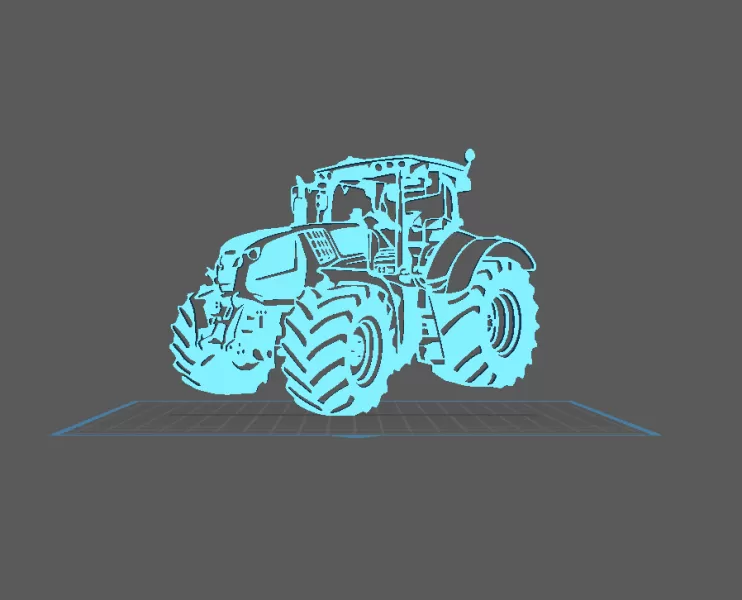 Tractor - Claas Wall Art - Model preview 2
