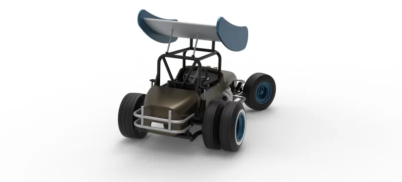 Vintage Winged Supermodified for Dirt while turning V2 1:25 - Model preview 18