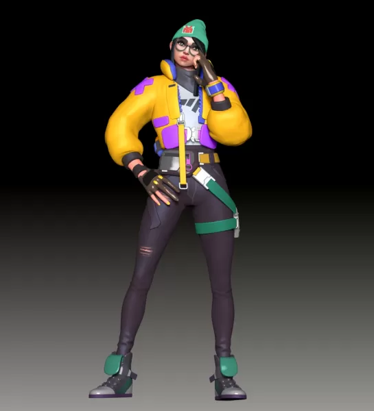Valorant Killjoy FanArt - Model preview 3