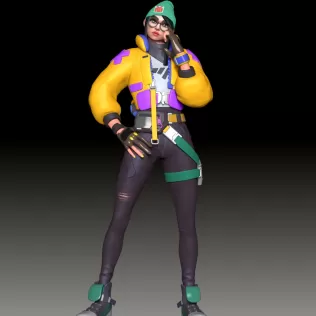 Valorant Killjoy FanArt - Model thumbnail 3