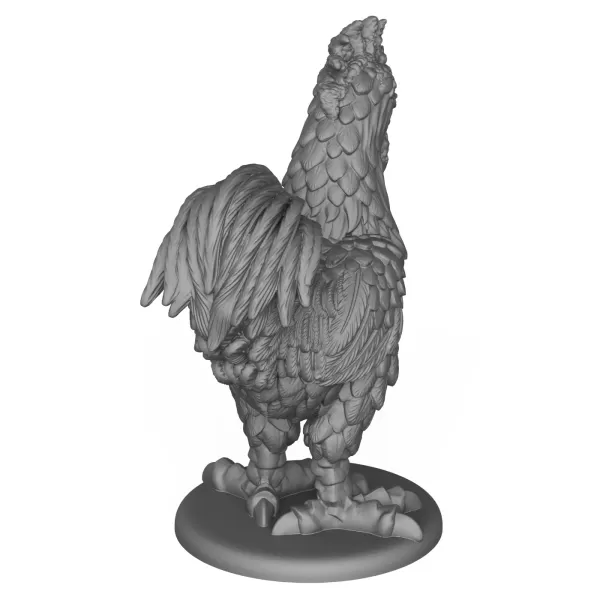 3D Printable Rooster Statue - Model preview 7