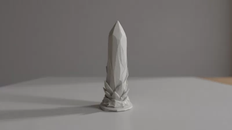 Crystal Obelisk - Fantasy Tabletop & Decor Piece - Model preview 7
