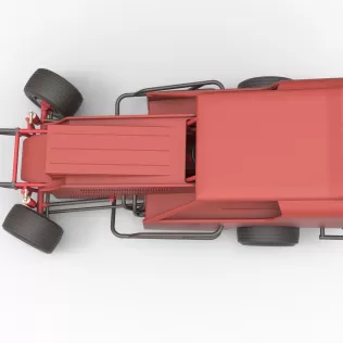Vintage Dirt Modified stock car Version 4 while turning 1:25 - Model thumbnail 11