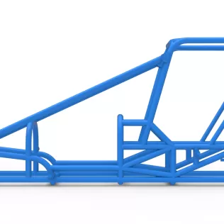 Frame of Dirt Silver Crown Champ car Scale 1:25 - Model thumbnail 6