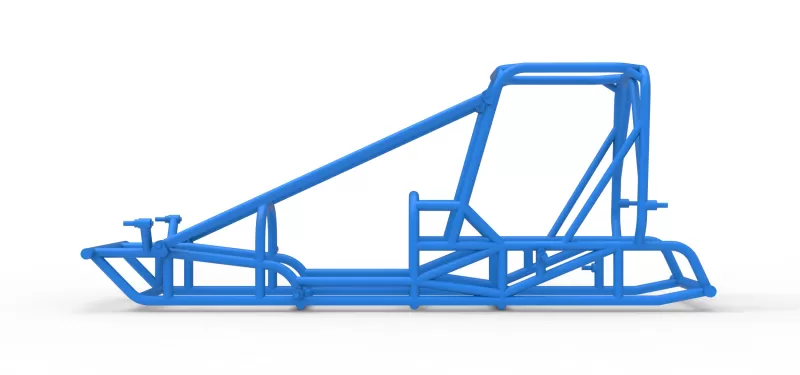 Frame of Dirt Silver Crown Champ car Scale 1:25 - Model preview 6