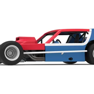 Vintage Asphalt Modified stock car V10 Scale 1:25 - Model thumbnail 2
