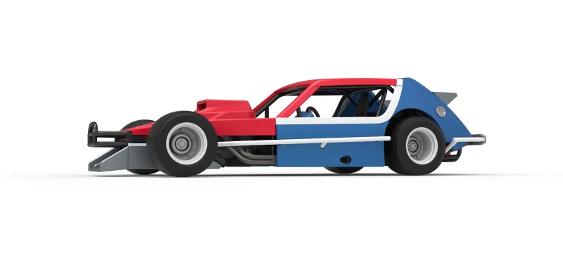 Vintage Asphalt Modified stock car V10 Scale 1:25 - Model preview 2