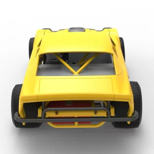 Vintage Dirt late model Race car Version 2 Scale 1:25 - Model thumbnail 17