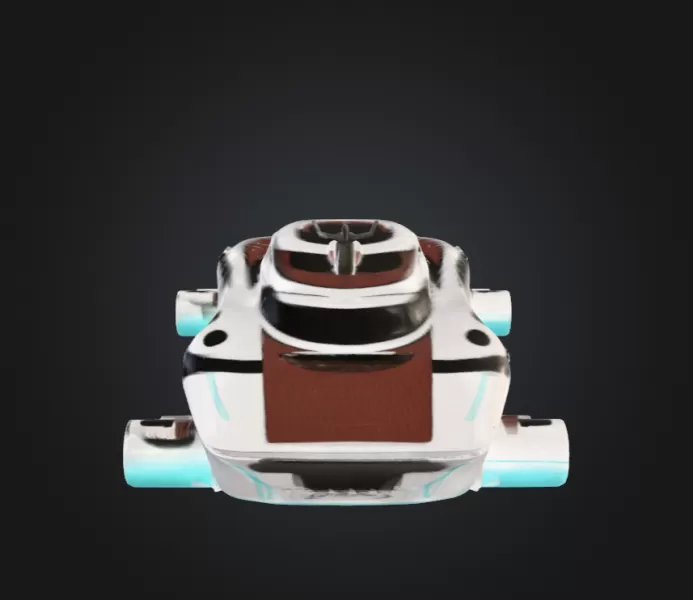 Sci-fi Yacht - Model preview 3