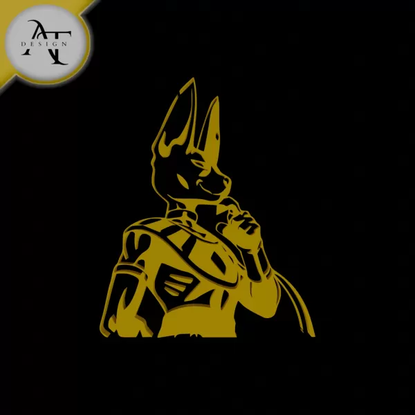 Birus - Dragon Ball - Silhouette - 2D Wall Art Decor - Model preview 1