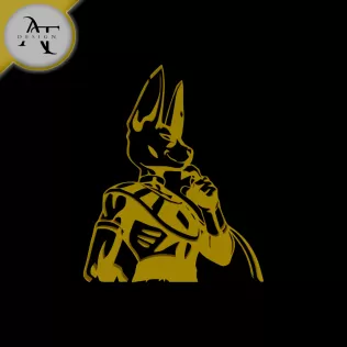 Birus - Dragon Ball - Silhouette - 2D Wall Art Decor