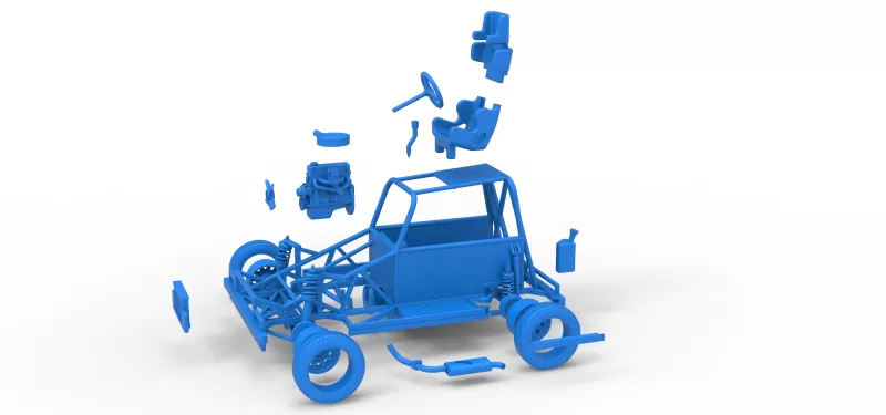 New Zealand Ministock car Base Version 3 Scale 1:25 - Model preview 22