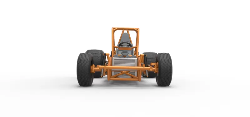 Vintage Sprint car Base Version 2 Scale 1:25 - Model preview 7