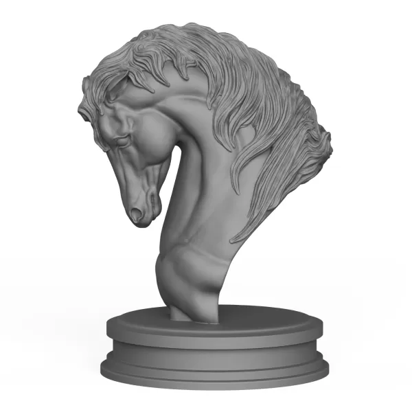 3D Printable Horse Statue - Model preview 3