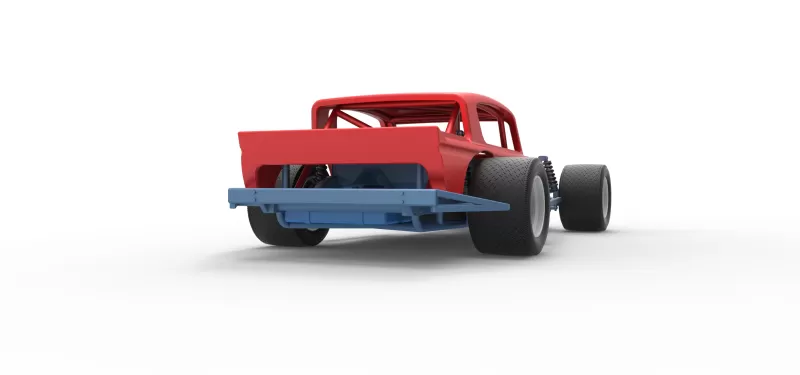 Vintage Asphalt Modified stock car V9 Scale 1:25 - Model preview 19