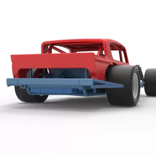 Vintage Asphalt Modified stock car V9 Scale 1:25 - Model thumbnail 19
