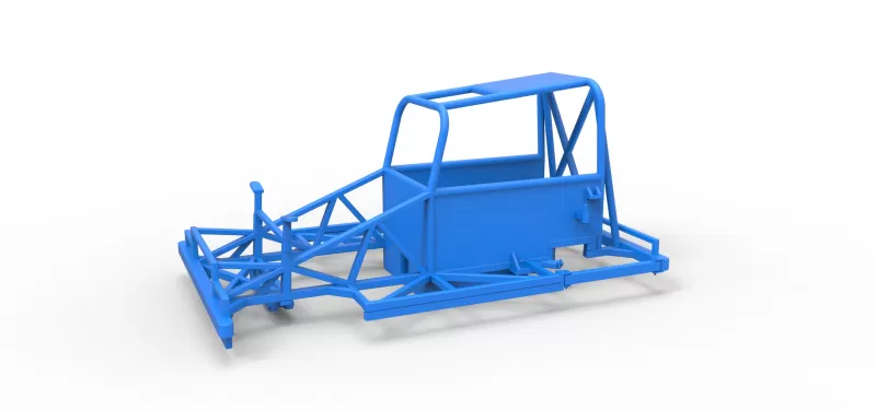 Frame of New Zealand Ministock car Scale 1:25 - Model preview 1
