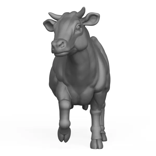 3D Printable Cow Walking Pose - Model preview 2