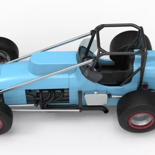 Dirt Silver Crown Champ car Scale 1:25 - Model thumbnail 10