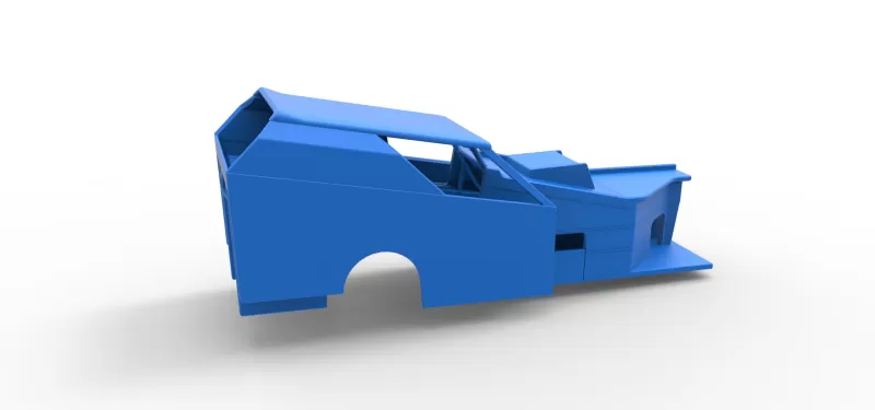 Shell of Vintage Dirt Modified stock car Version 7 Scale 1:25 - Model preview 13