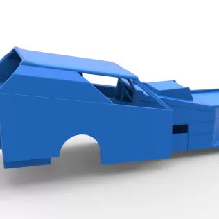 Shell of Vintage Dirt Modified stock car Version 7 Scale 1:25 - Model thumbnail 13