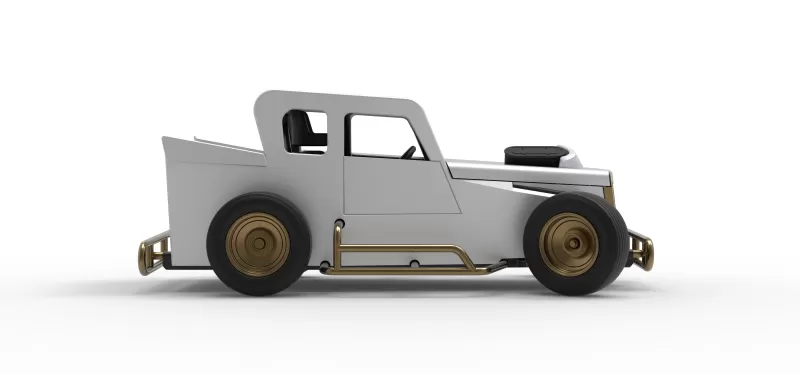 Dwarf car while turning Version 2 Scale 1:25 - Model preview 22