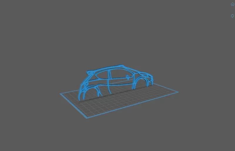 Peugeot - 207 S2000 Wall Art - Model preview 1