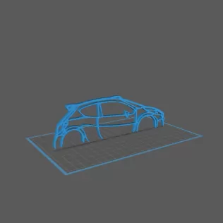 Peugeot - 207 S2000 Wall Art - Model thumbnail 1