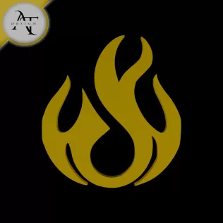 Simple Flame Symbol - 2D Art