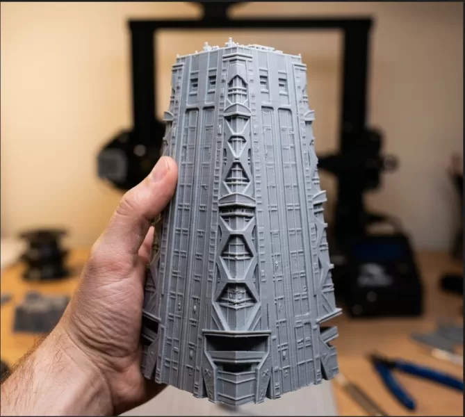 Cyberpunk skyscraper - Model preview 3