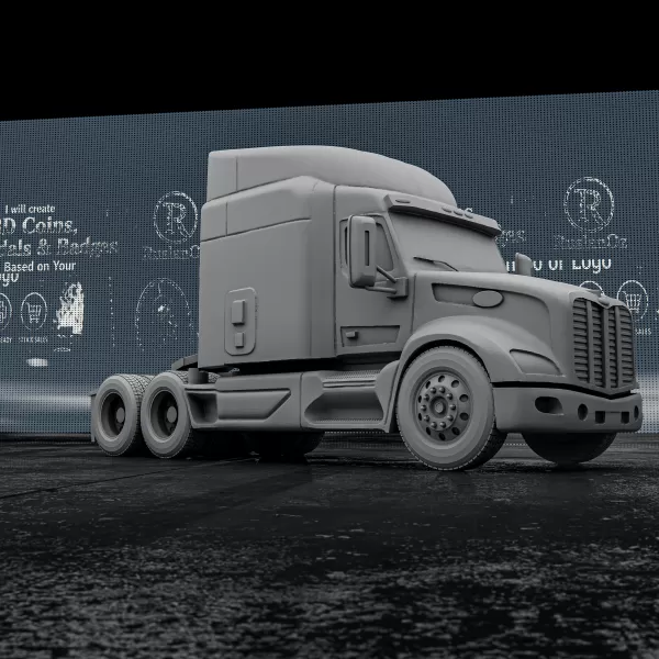 Peterbilt 579 – 3D Printable Truck Model - Model preview 2