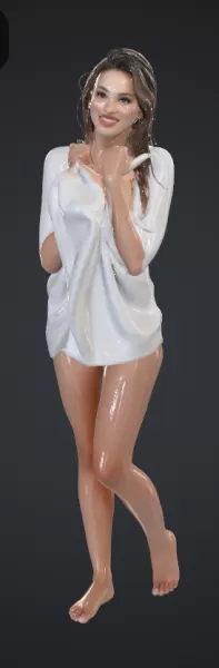 Frau nach der dusche - Model preview 1