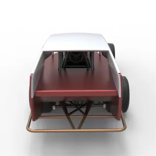 Vintage Dirt Modified stock car Version 5 Scale 1:25 - Model thumbnail 17