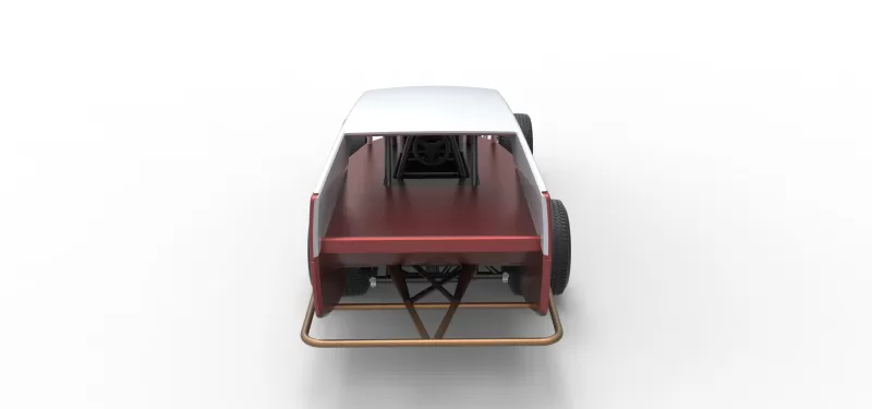 Vintage Dirt Modified stock car Version 5 Scale 1:25 - Model preview 17