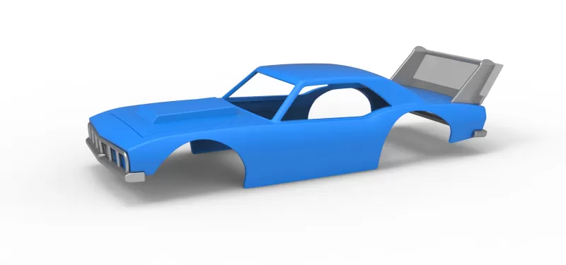 Shell of Vintage Semi-Late Model Stock Car Scale 1:25 - Model preview 1