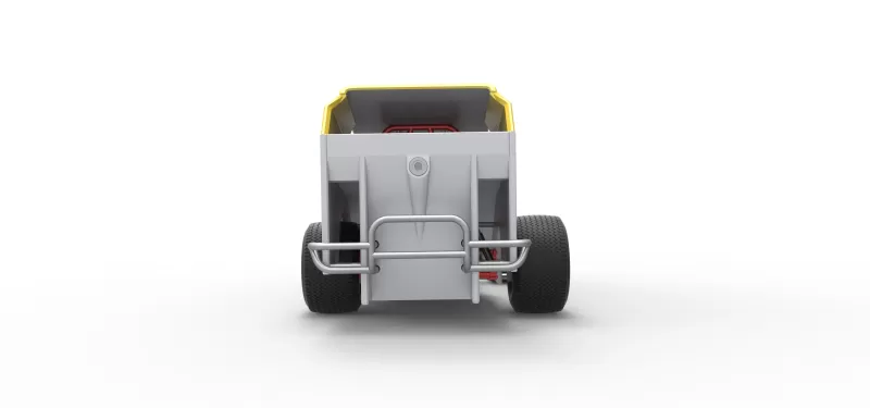 Vintage Dirt Modified stock car Version 7 Scale 1:25 - Model preview 16